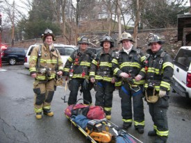 FF Bergamini, FF Gravius, FF Boddie, Lt Beyrer, And FF Gurdineer After Being Released