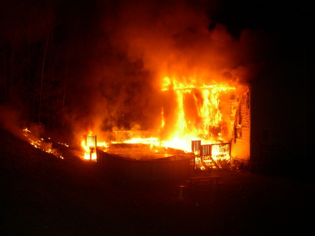 Rear Of Jay Rd Fire