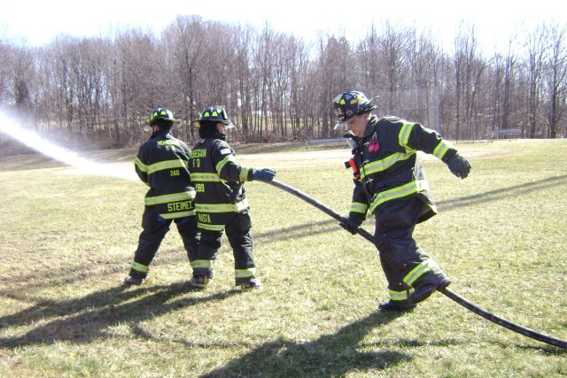 Hoseline Drill At Furnace Woods Firehouse On 3/20/09