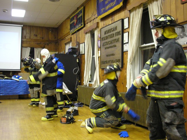 Probies Almost Fully Dressed In Bunker Gear