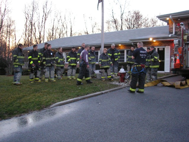 Captain Cerrato & Lieutenant Beyrer Explaining The Hydrant Setup
