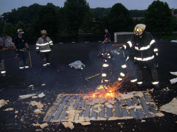 Roof Ventalation Drill at Former Frank's Nursery 