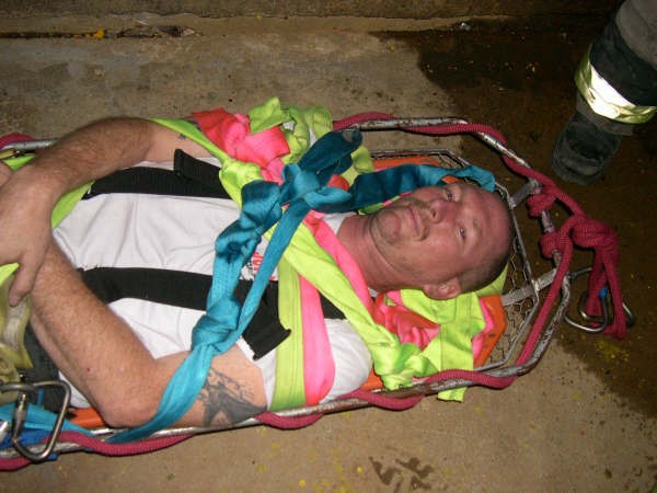 Captain Boddie get's a little tied up at a recent Rescue Operations Class