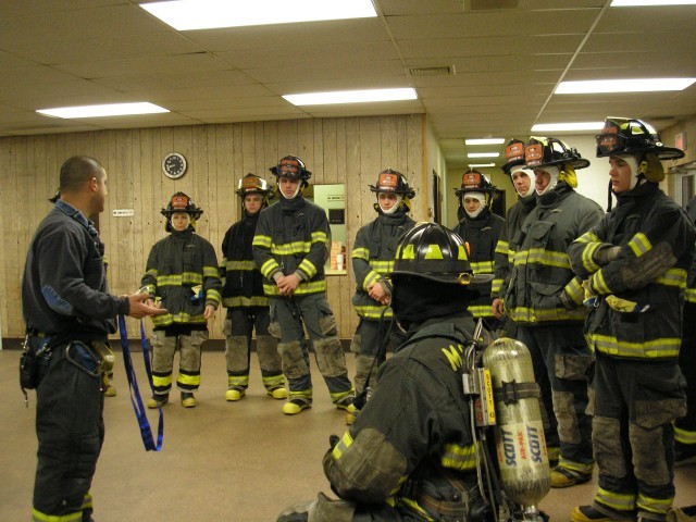 Capt. Cerrato Explaining The Uses Of Webbing