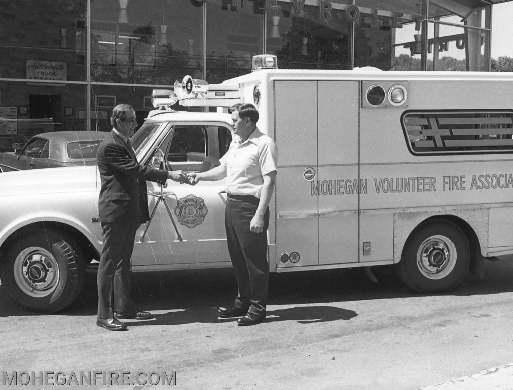 The purchase of a new ambulance a 1972 Cherolet with Swab ambulance body