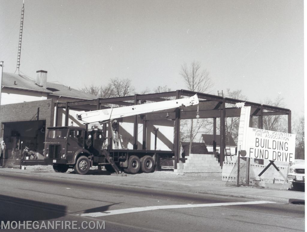 Construction on the current Ambulance Corps bays in the late 1990's