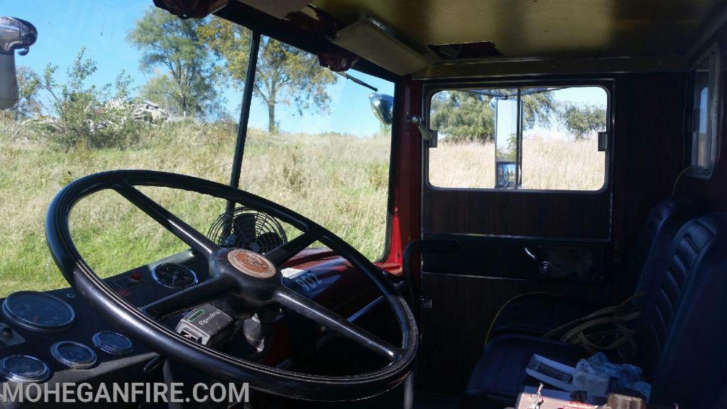A look inside the 1972 young Crusader Pumper.