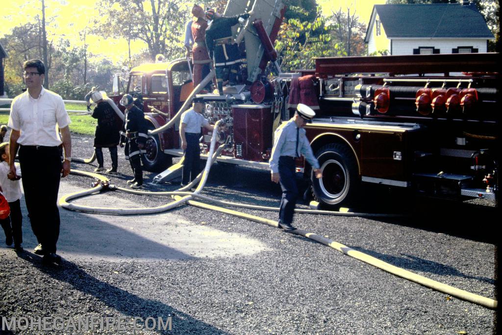 October 1969. Quad 10 set of a full 85 feet in the air. Flowing water. Photo by Jim Forbes