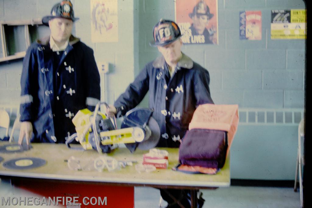 October 1969. Showing off some of the equipment. Photo by Jim Forbes 