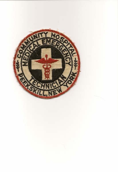 Patch Of Certified Medical Technician By Peekskill Community Hospital Prior To NY State Cerfications