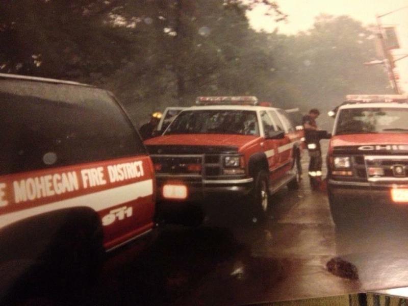 Mohegan FD Chief Car and Utilities At Ground Zero With Relief Crews  